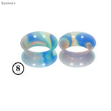Leosoxs 2pcs Silicone Ear Pinna Piercing Jewelry 6mm-25mm