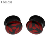 Leosoxs 2pcs Acrylic Double Horn Ear Expanding Tunnel Earplugs