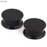 Leosoxs 2pcs Internal Thread Flat Ear Expander Acrylic Piercing Jewelry