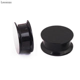 Leosoxs 2pcs Internal Thread Flat Ear Expander Acrylic Piercing Jewelry