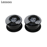 Leosoxs 2pcs Acrylic Ear Tunnel Earplugs, 4mm-25mm Piercing Jewelry