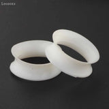 Leosoxs 2pcs Silicone Hollow Brace Big Ears 4-25mm Piercing Jewelry