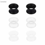 Leosoxs 2pcs Silicone Hollow Brace Big Ears 4-25mm Piercing Jewelry