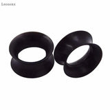 Leosoxs 2pcs Silicone Hollow Brace Big Ears 4-25mm Piercing Jewelry
