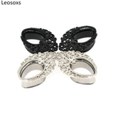 Leosoxs 2pcs Stainless Steel Water Drop Ear Piercing Plugs 8-25mm