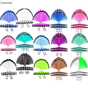 Leosoxs Explosion Acrylic Ear Extension Set 36pcs