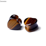 Leosoxs Heart-shaped Stone Pinna Earrings Piercing Jewelry