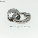 Surgical Steel Ear Flesh Double Flared Gauges BCR Ball Closure Nose Septum Ring
