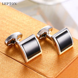 Lepton Glass Cufflinks for Mens High Square Glass Cufflink