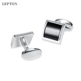 Lepton Glass Cufflinks for Mens High Square Glass Cufflink