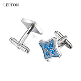 Lepton Fleur De Lis Cufflinks Gift for Men/Wedding/Anniversaries