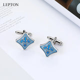 Lepton Fleur De Lis Cufflinks Gift for Men/Wedding/Anniversaries