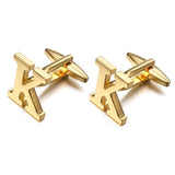 Lepton Letters K Cufflinks for Men High Polishing Stainless Steel CuffLinks