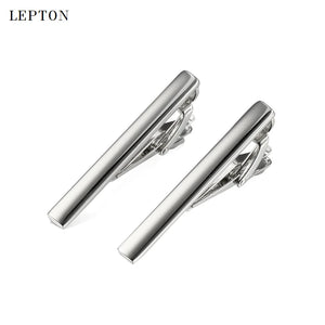 Lepton Mens Copper Skinny Tie Clip Glossy Clasp Tie Bar Wedding Slim Tie Pin