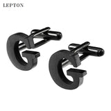 Lepton Stainless Steel Cufflinks G Cuff links Men French Shirt Cufflink