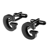 Lepton Stainless Steel Cufflinks G Cuff links Men French Shirt Cufflink