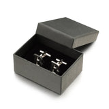 Lepton Stainless Steel B Cufflinks - Men's Shirt Cuffs Button