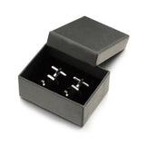 Lepton Stainless Steel Letters J Cufflinks for Men