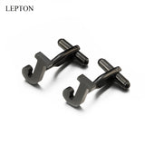 Lepton Stainless Steel Letters J Cufflinks for Men