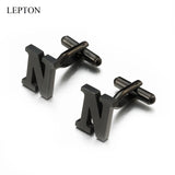 Lepton Stainless Steel N Cufflinks Men Shirt Cuffs Button