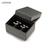 Lepton Stainless Steel N Cufflinks Men Shirt Cuffs Button