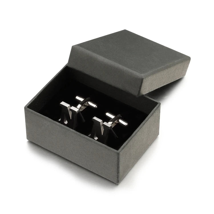 Lepton Stainless Steel N Cufflinks Men Shirt Cuffs Button