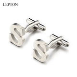 Stainless Steel Letter S Cufflinks for Men