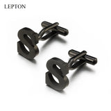 Stainless Steel Letter S Cufflinks for Men