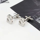 Stainless Steel Letter S Cufflinks for Men