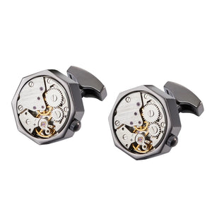 Vintage Steampunk Gear Cufflink for Wedding Groom