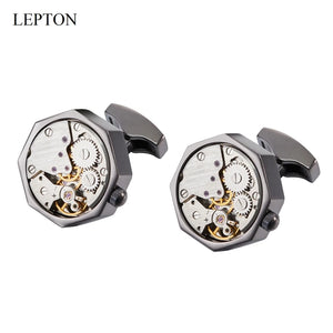 Vintage Steampunk Gear Cufflink for Wedding Groom