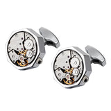 Vintage Steampunk Gear Cufflink Lepton Watch Movement Cufflinks