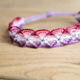 Lesbian Pride Criss Cross Bracelet or Anklet LGBTQA+ Jewelry