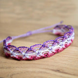 Lesbian Pride Criss Cross Bracelet or Anklet LGBTQA+ Jewelry