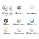 10Pcs Colorful Silicone Bead Baby Teething Round Shape Chewing Bracelet