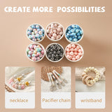 10Pcs Colorful Silicone Bead Baby Teething Round Shape Chewing Bracelet