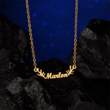 Personalized Christmas Name Necklace Custom Family Jewelry Choker Pendant