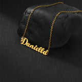 Personalized Christmas Name Necklace Custom Family Jewelry Choker Pendant