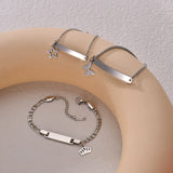 Engrave Name Date ID Bar Bangle for Children Birthday