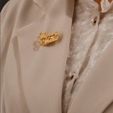 Personalized Butterfly Name Brooch Stainless Steel Pin