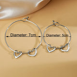 Engrave Name Bracelet DIY Heart Bangle Stainless Steel
