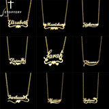 Personalized Name Necklace Stainless Steel Pendant Heart Jewelry Gift