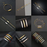 Personalized Engrave Name Bracelet Stainless Steel Letter Jewelry