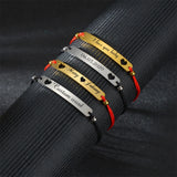 Personalized Engrave Name Bracelet Stainless Steel Letter Jewelry