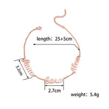 Personalized Name Bracelet for Women Stainless Steel Letter Jewelry