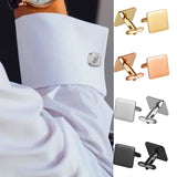 Personalized Engraved Name Cufflinks for Men Stainless Steel