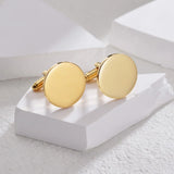Personalized Engraved Name Cufflinks for Men Stainless Steel