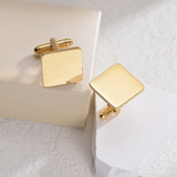 Personalized Engraved Name Cufflinks for Men Stainless Steel