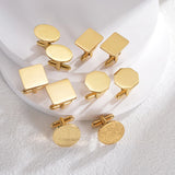 Personalized Engraved Name Cufflinks for Men Stainless Steel