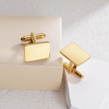 Personalized Engraved Name Cufflinks for Men Stainless Steel